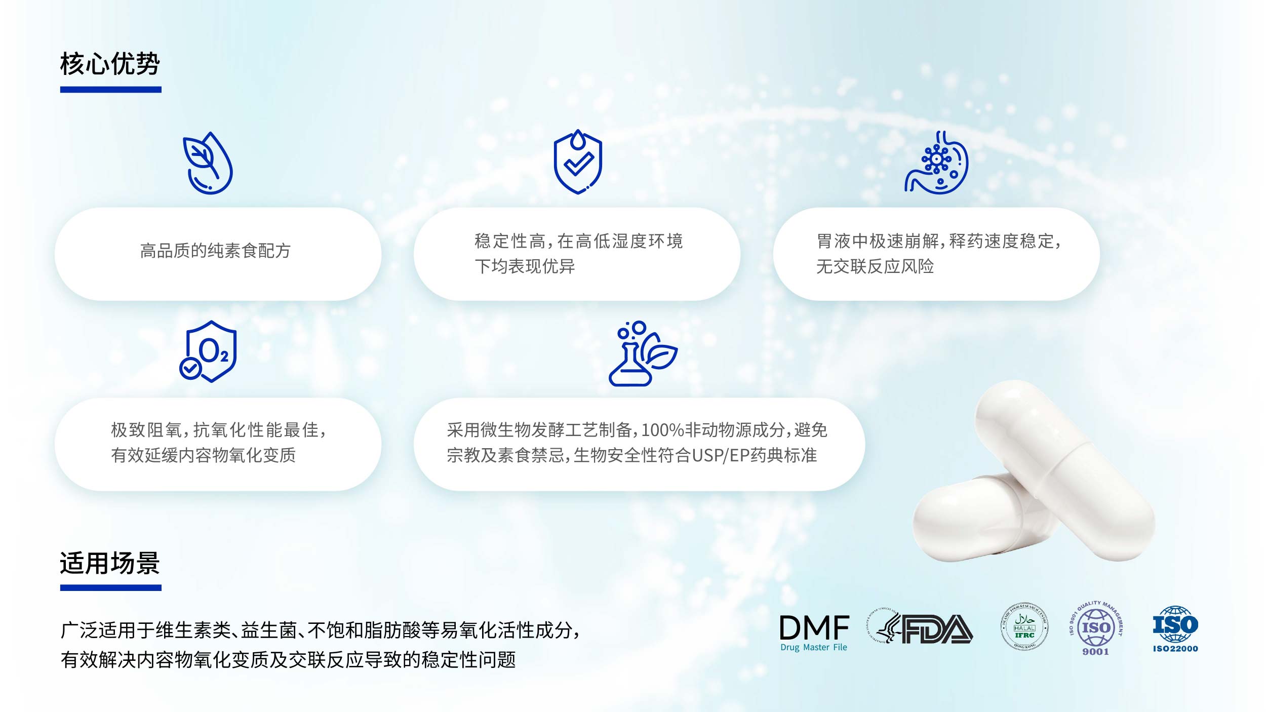 普鲁兰多糖空心胶囊